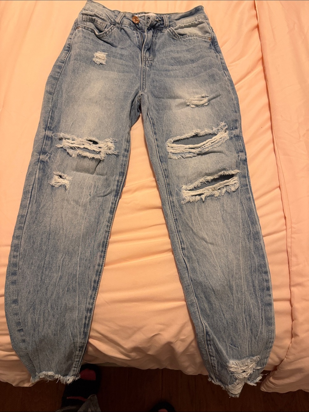 Light Blue Distressed Women’s Jeans
